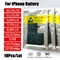 10pcs/Lot 0 Cycle Mobile Phone Battery For iPhone 4 4S 5 5S 5C SE 6 6S 7 8 Plus X XR XS 11 12 13 Pro