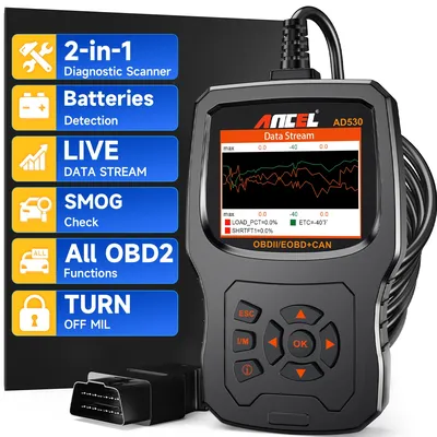 ANCEL AD530 OBD2 Scanner Diagnostic Tool with Battery Test Car Engine Light Code Reader Car