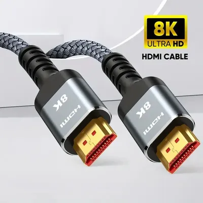 MIZIQIER 8K HDMI 2.1 Cable High Speed 48Gbps HDMI Braided Cord-8K60Hz 4K120Hz Compatible for