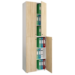 VCM Büroschrank Ulas Weiß / Sonoma-Eiche Image