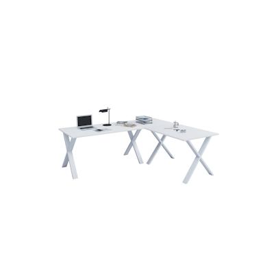 VCM Schreibtisch Lona Weiß / Weiß H. 76 x B. 220 x T. 220 cm Image