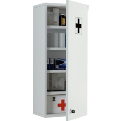 VCM Medizinschrank Medasa Weiß H. 70 x B. 27 x T. 19 cm Image