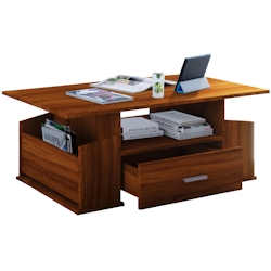 VCM Beistelltisch & Couchtisch Junata Kern-Nussbaum H. 44 x B. 110 x T. 52 cm Image