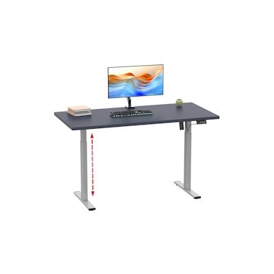 VCM Schreibtisch Lona Silber / Anthrazit H. 71-120 x B. 110 x T. 50 cm Image