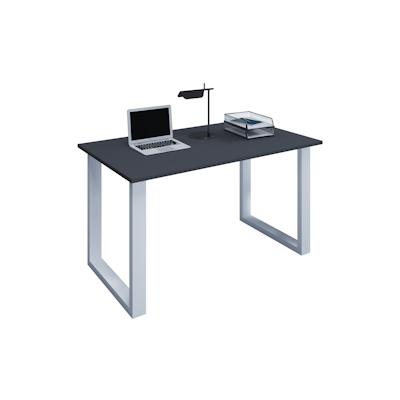 VCM Schreibtisch Lona Silber / Anthrazit H. 76 x B. 140 x T. 80 cm Image