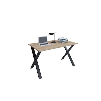 VCM Schreibtisch Lona Schwarz / Sonoma-Eiche H. 76 x B. 110 x T. 80 cm Image