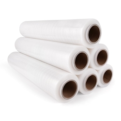 Inoverse Stretchfolie Transparent Wickelfolie, 2 kg, 6 Rollen, Für Möbel & Umzug, Palettenfolie, Handstretchfolie Image