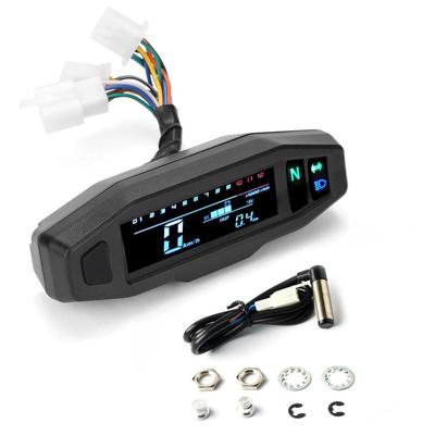 Mini Universal LCD Digital Motorrad Tachometer Digital ODO Meter Elektromotor Motorrad Tachometer