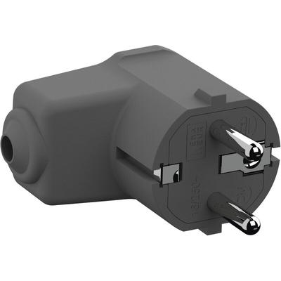 960.302 Schutzkontakt-Winkelstecker Polyamid 250 v Lichtgrau (ral 7035) IP20 - Bachmann Image