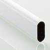 Schrank-Rohr, oval, 9079713 , 30 x 15 x 3000mm, Stahl weiß p - Hettich