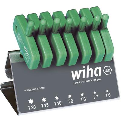 Wiha - Stiftschlüssel mit Schlüsselgriff Set torx® 7-tlg. schwarzoxidiert im Werkbankständer (25624)