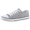 Sneaker ANISTON SHOES, Damen, Gr. 37 (4,5), grau, Textil, sportlich, Schuhe Canvassneaker Sneaker low Skaterschuh, Freizeitschuh, Schnürschuh - NEUE KOLLEKTION