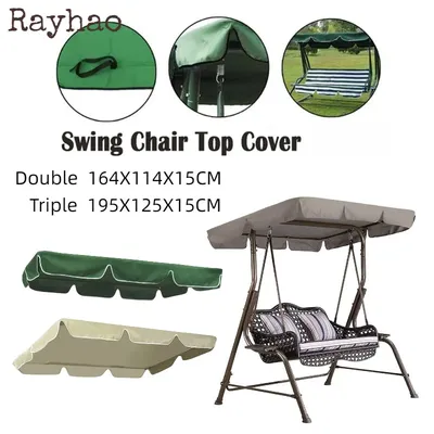 Swing Chair Top Cover Waterproof Awning Replacement Rainproof Canopy Garden Outdoor Hammock Swing