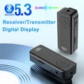 Display a LED Adattatore wireless Bluetooth 2 in 1 Trasmettitore ricevitore BT 5.3 RX TX con scheda TF Lettore audio AUX stereo da 3,5 mm