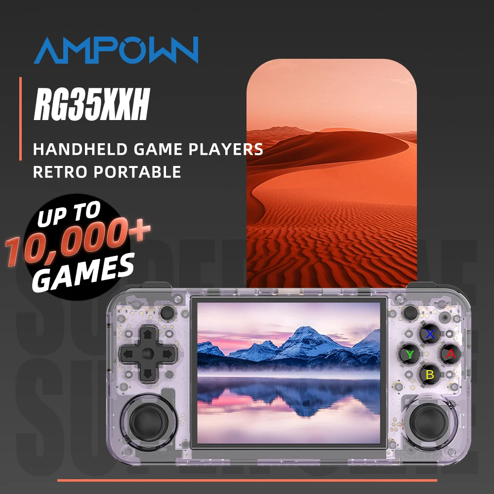 AMPOWN Anbernic RG35XXH joueurs de jeu portables 3.5 ''IPS Linux Console de jeu vidéo rétro Portable Console de jeu Spelcomputer Met