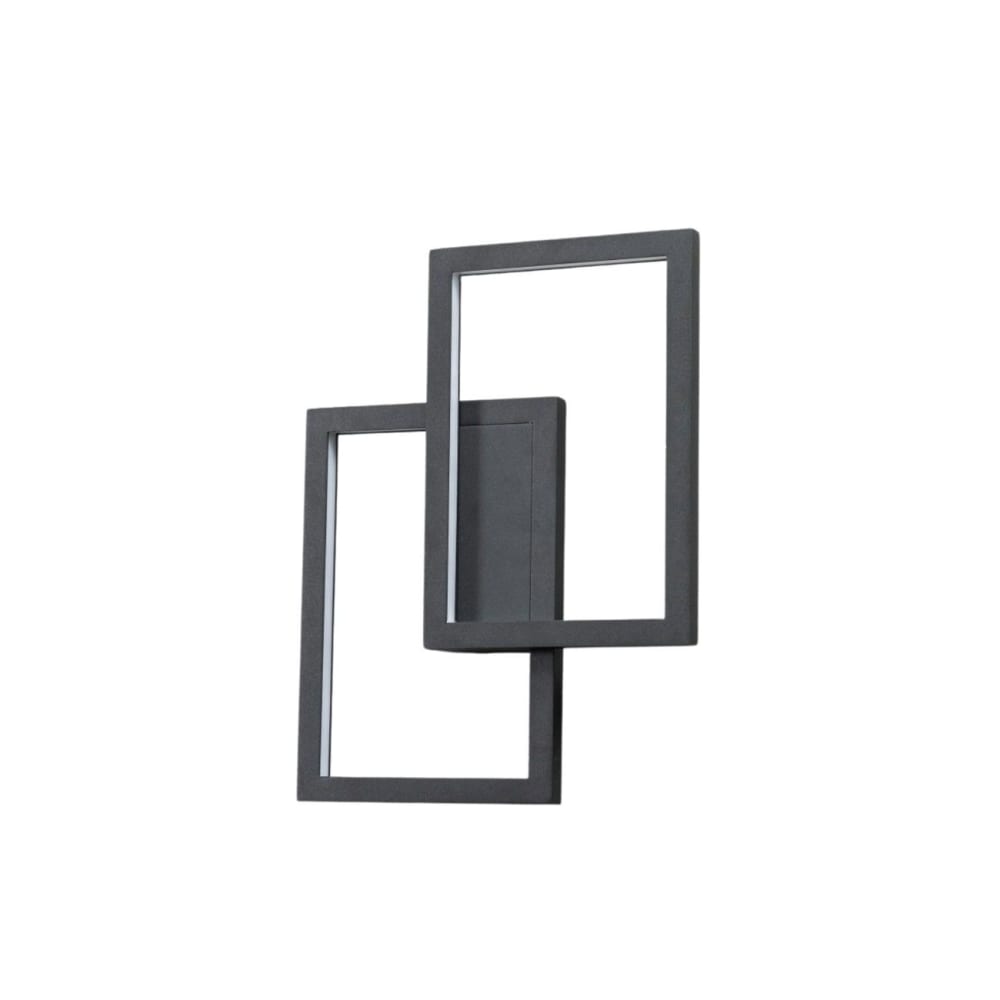 Applique en aluminium et acrylique Noir 43 cm