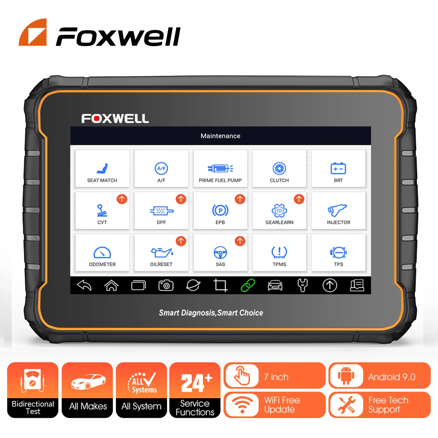 Foxwell GT 60 OBD2 Professionelles Autodiagnosetool Alle System-Biretionstestöl EPB A/F 24 Reset ODB2 OBD2 Kfz-Scanner Image