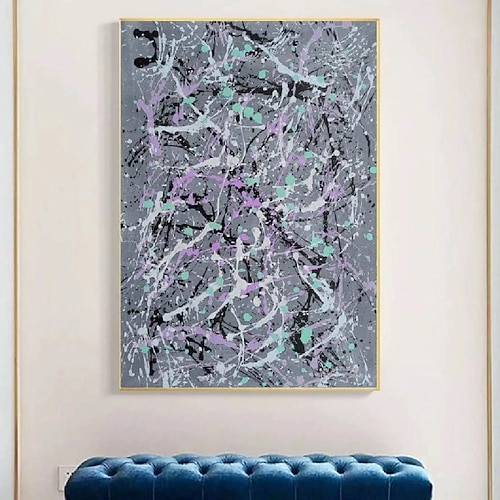 großes Gemälde handgemachtes abstraktes Ölgemälde handgemaltes beige-blaues und weißes Gemälde handgemachtes blaues Wabi-Sabi-Kunstwerk Ölgemälde handgemaltes strukturiertes Ölgemälde beiges Ölgemälde Image