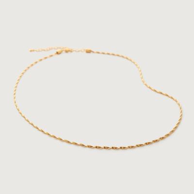 Gold Disco Chain Necklace Adjustable 46-51/18-20'