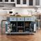 3-Piece/1 Piece Kitchen Island Set with/without 2 Bar Stools, Kitchen Cart on Wheels with 3 Drawers, Drop Leaf & Open Side Racks