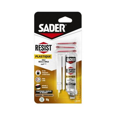 Sader - Resist Kunststoff Zweikomponentenkleber Spritze 10g. Image