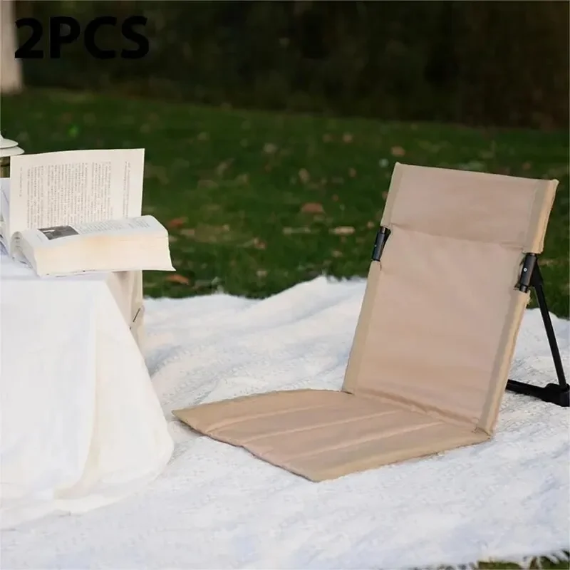 Faltbare Camping Stuhl Outdoor Garten Park Einzigen Faul Stuhl Rückenlehne Kissen Picknick Camping Klapp Zurück Stuhl Strand Stühle