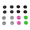 16Pcs Precision Target Rings For PS5/PS4/Switch PRO/Xbox Game Controller Gamepad Aim Assist Rings