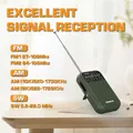 XHDATA D220 Mini Radio portatile Design retrò FM/MW/SW Radio tascabile Buona ricezione Ricevitore mondiale DSP Radio a onde medie D-220