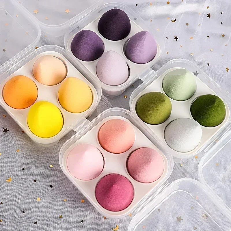 1/4/8 pièces maquillage éponge mélangeur beauté oeuf coup cosmétique doux fond de teint éponges poudre coup femme maquillage accessoires beauté à