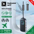 Trasmettitore audio Bluetooth aptX 2 in 1 Ricevitore 3,5 mm AUX Multipoint Hifi Stereo Musica aptX-Adaptive/HD/LL Adattatore wireless con microfono per auto Aereo TV PC Cuffie Altoparlante