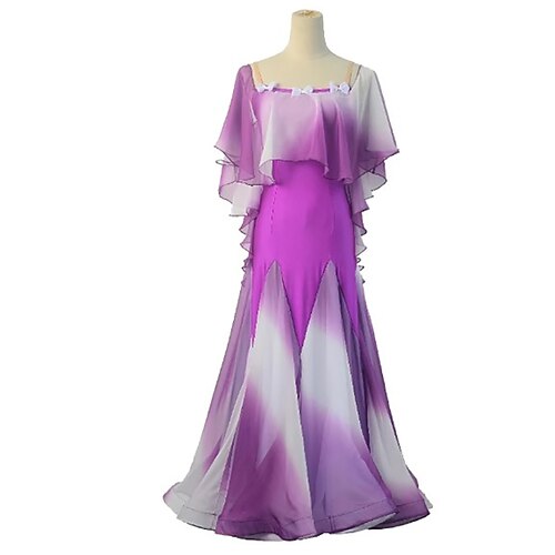 elegantes Gesellschaftstanzkleid für Damen, Wettkampf, Modern Dance, Kostüm, großer Schwung, Tango, Party, Walzer, Übungskleidung Image