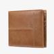 Portafoglio bifold da uomo in vera pelle marrone vintage con blocco RFID e più scomparti per carte - design sottile classico