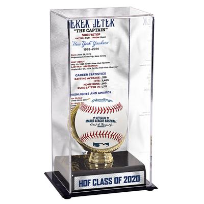 Derek Jeter New York Yankees Hall of Fame Karriere Sublimierte Baseball Vitrine mit Bild Image