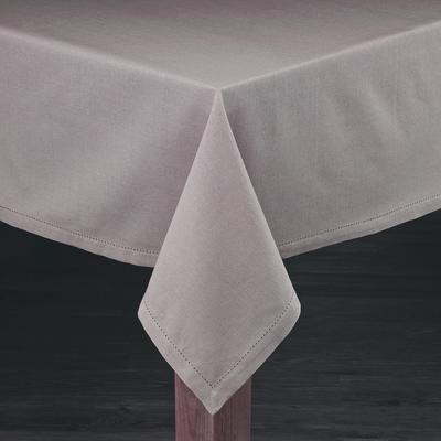 Wide Width AMETHYST TABLECLOTHS by LINTEX LINENS in Taupe (Size 52" W 70" L)