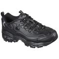 Sneaker SKECHERS "D´Lites-Fresh Start", Damen, Gr. 35, schwarz, Leder, Textil, Synthetik, unifarben, sportlich, Schuhe Sneaker, Freizeitschuh, Halbschuh, Schnürschuh mit Bio-Dri-Ausstattung