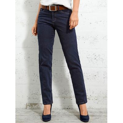 5-Pocket-Jeans INSPIRATIONEN, Damen, Gr. 205, Extrakurzgrößen, blau (marine), 98% Baumwolle, 2% Elasthan, unifarben, lang, Jeans, Topseller Image