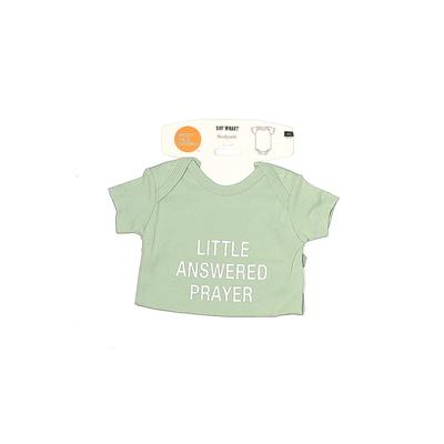 Say What? Short Sleeve Outfit: Green Bottoms - Size 3-6 Month