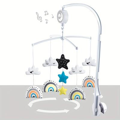 TEMU Baby Cartoon Musical Bed Bell, Manual Baby Musical Crib Bells, Popular Gifts