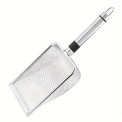 TEMU Cat Litter Shovel Stainless Steel Fine Mesh Cat Litter Sifter Shovel Cat Pet Excrement Shovel Tool