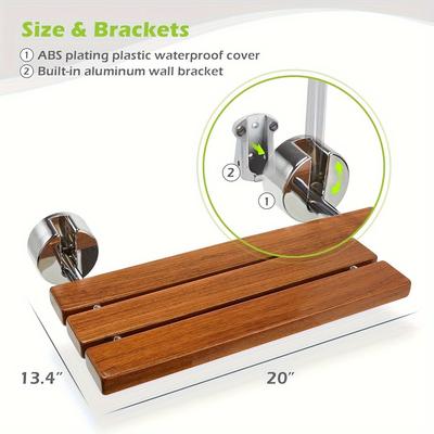 TEMU Folding Mounted, For Bathroom, For For Elderly, Adults, 400lbs Weight