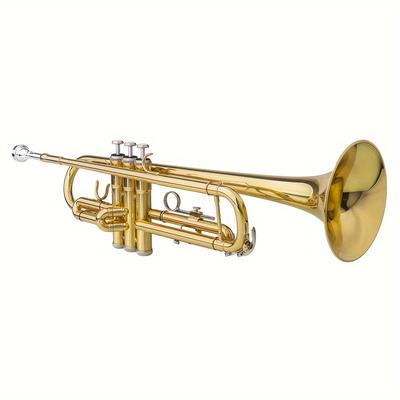 TEMU B Flat Brass Golden Trumpet