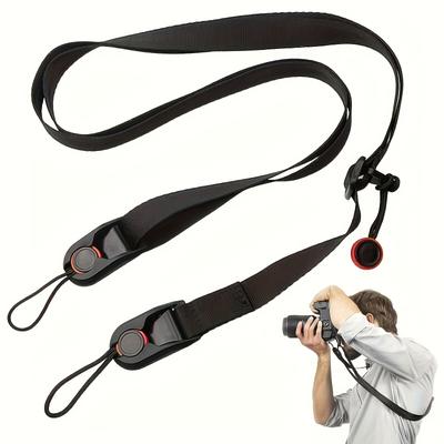 TEMU Universal Camera Strap: Suitable For , , And Other Mirrorless Cameras - Neck, Wrist, Shoulder, And Waist Straps - Durable And Comfortable