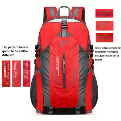 TEMU 40l Outdoor Mountaineering Bag, Large Capacity Travel Outdoor Bag, Adjustable Sports Mountaineering Bag Hiking Backpack