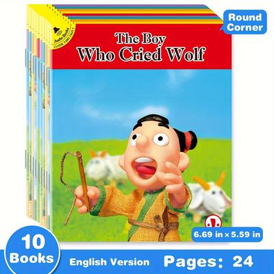 TEMU 1 Set Of 10 English Children's Story Picture Books 3