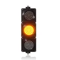 DC12V DC24V AC85-265V nuovo design 100mm custodia per PC lente trasparente rosso giallo verde LED semaforo mini segnale stradale giocattolo