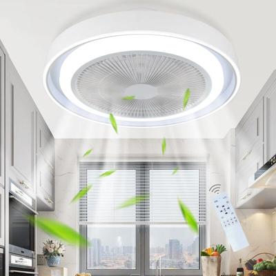 Deckenventilator mit Beleuchtung und Fernbedienung - Dimmbar led Deckenleuchte mit Ventilator Lampe Image