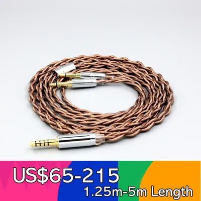 99% 24k Gold Reines Silber Graphene Shield Kopfhörerkabel für Hifiman Sundara Ananda HE1000se V2 HE6se he400se Arya LN 008530 Image