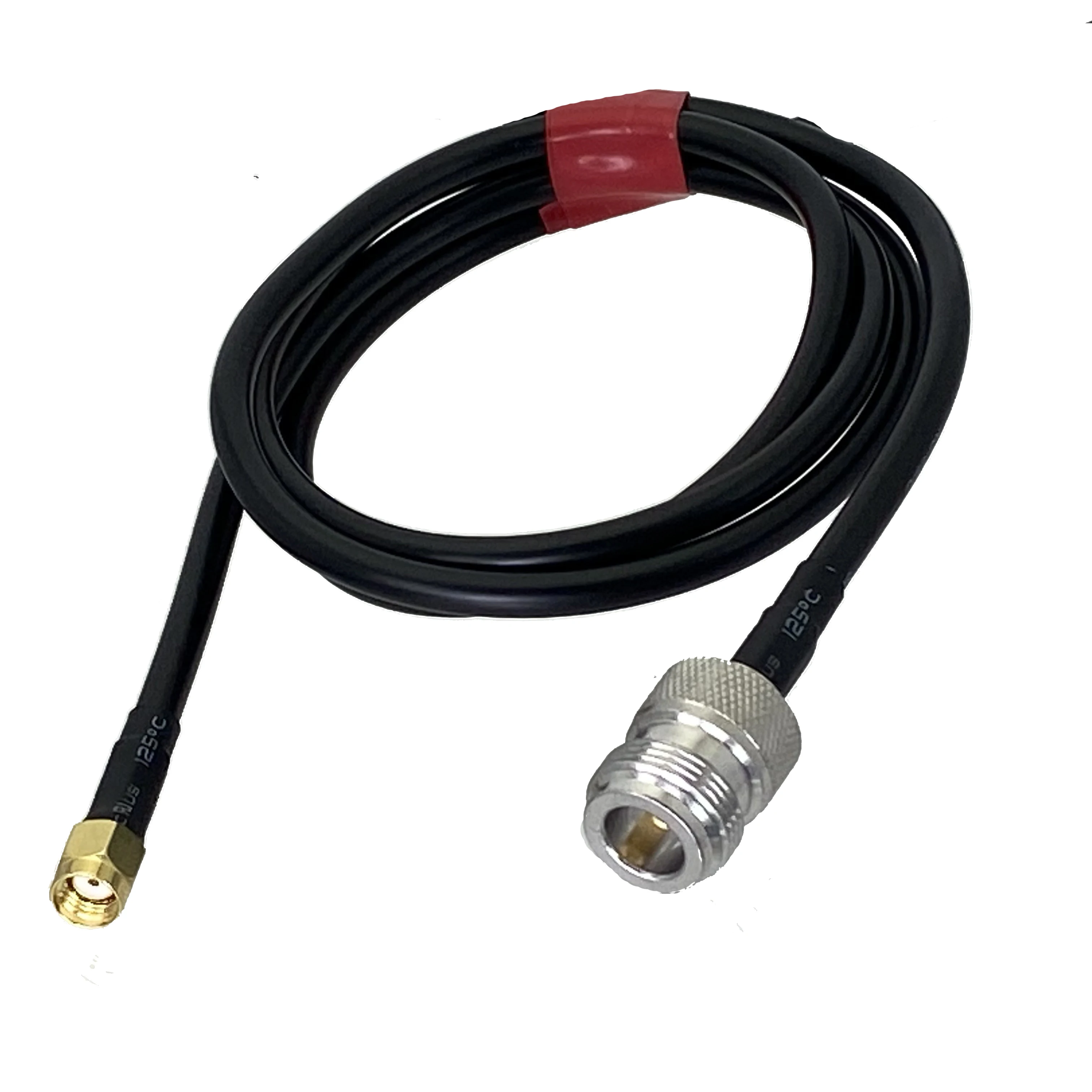 Rg58 kabel n buchse zu rp sma männlich buchsen stecker crimp rf koaxial jumper pigtail gerade 6 zoll ~ 20m Image