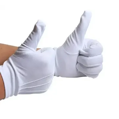 Männer Frauen Etikette Empfang Ehrengarde Hände Schutz Parade weiße Handschuhe formale Magier Voll Image