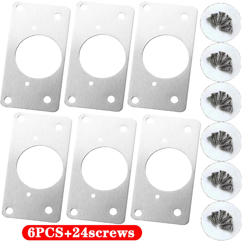 2/4/6PCS Schranktürscharnier Reparaturplatte Verstärkung Platte Reparaturplatte verdickte Installation Befestigungsplatte Scharnier Reparaturplatte Image